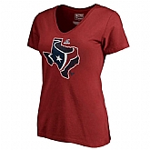 Women Texans Red 2018 NFL Playoffs T-Shirt